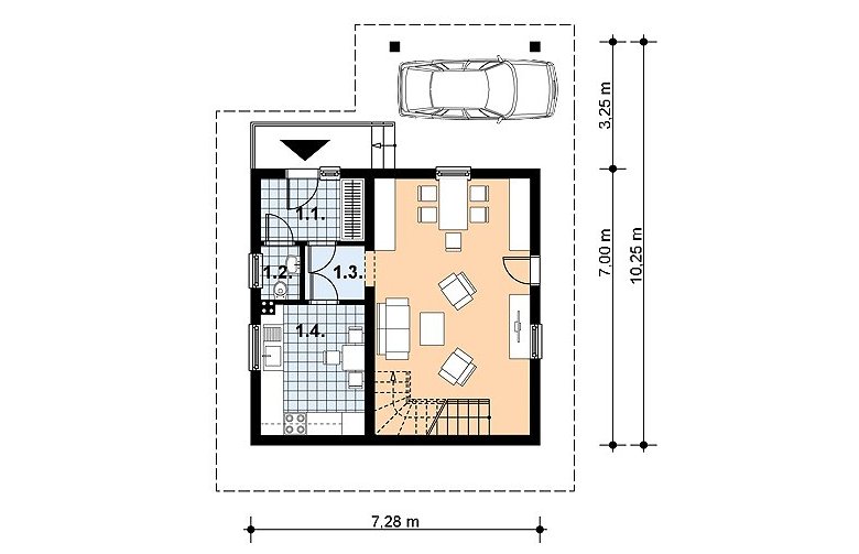 Projekt domu z bala L-39 BAL - 