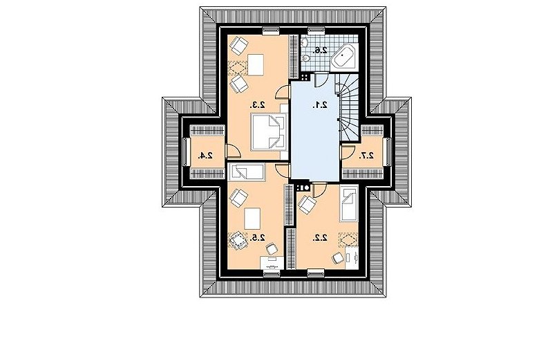 Projekt domu z bala L-79 BAL - 