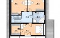 Projekt domu z bala L-96 BAL - 