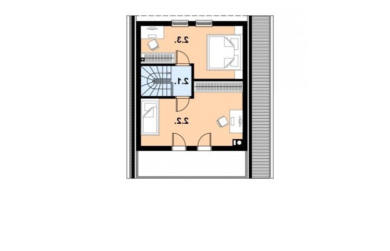 Projekt domu z bala L-95 BAL - 