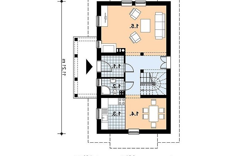 Projekt domu z bala L-30 BAL - 