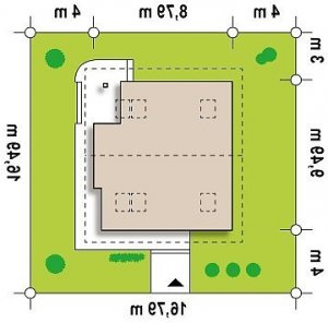 Usytuowanie budynku Z47 w wersji lustrzanej