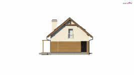 Elewacja projektu Z267 - 3 - wersja lustrzana