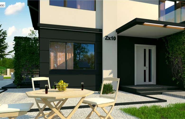 Projekt domu nowoczesnego Zx10