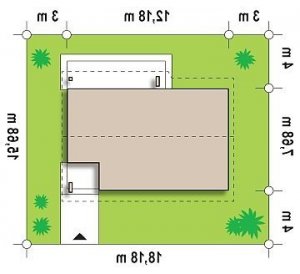 Usytuowanie budynku Z87 w wersji lustrzanej