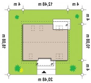 Usytuowanie budynku Z88 w wersji lustrzanej