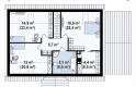 Projekt domu jednorodzinnego Z8 GP 40 - rzut poddasza