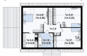 Projekt domu jednorodzinnego Z8 GP 40 - rzut poddasza