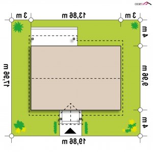 Usytuowanie budynku Z91 w wersji lustrzanej