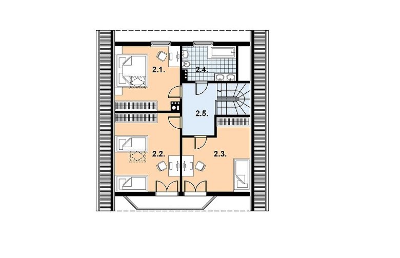 Projekt domu jednorodzinnego L-37 (drewniany) - 