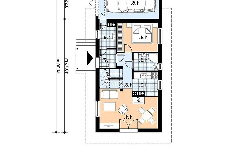 Projekt domu jednorodzinnego L-24 - 