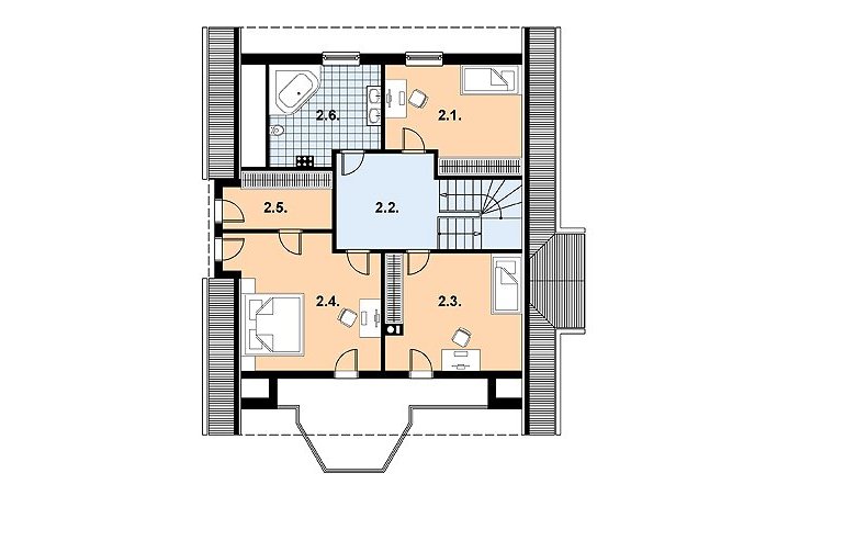 Projekt domu jednorodzinnego L-46 - 