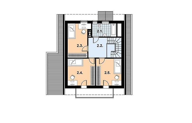 Projekt domu jednorodzinnego L-52 - 