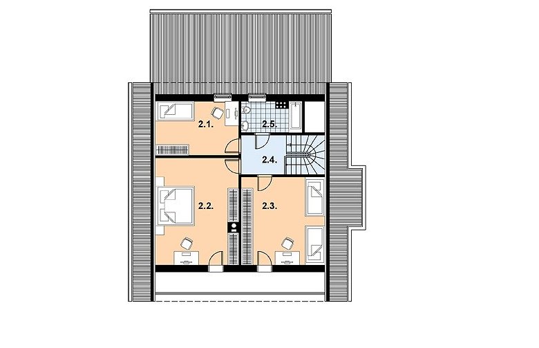 Projekt domu jednorodzinnego L-53 - 