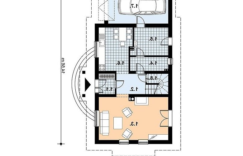 Projekt domu jednorodzinnego L-63 - 