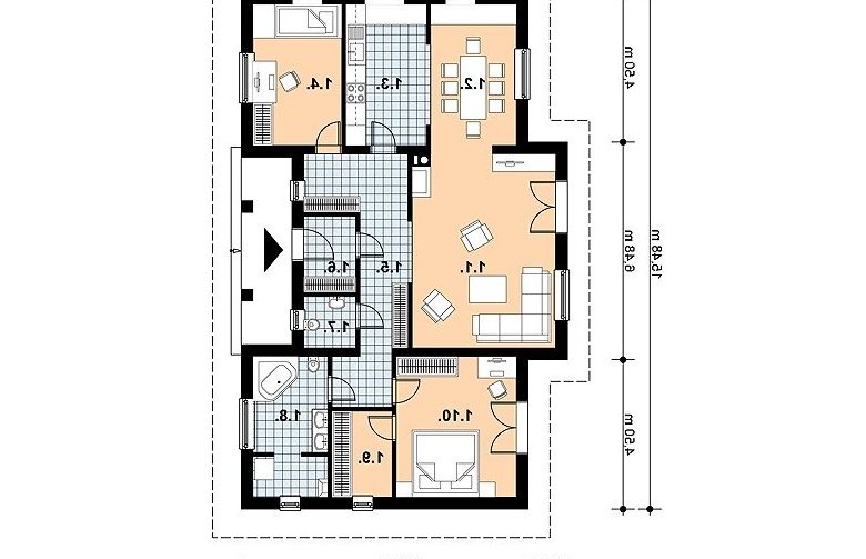 Projekt domu jednorodzinnego L-65 - 