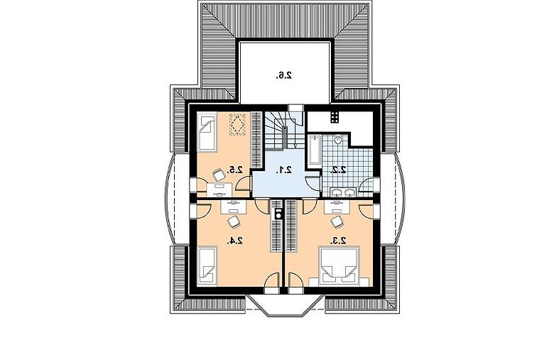 Projekt domu jednorodzinnego L-67 - 