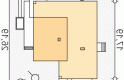 Projekt domu z poddaszem Alibi - usytuowanie - wersja lustrzana