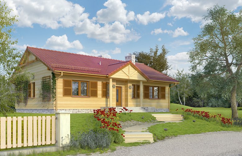 Projekt domu tradycyjnego Borówka 6 dr-s