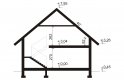 Projekt domu z poddaszem Dandys 1 G2 - przekrój 1