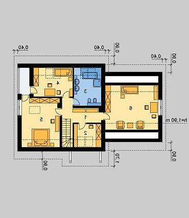 PODDASZE LK&628 - wersja lustrzana