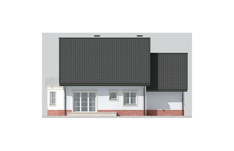 Projekt domu jednorodzinnego LK&630 - elewacja 3