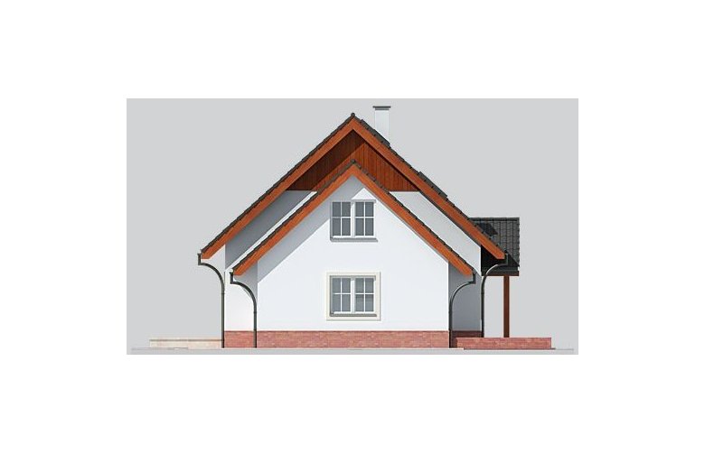 Projekt domu jednorodzinnego LK&630 - elewacja 4