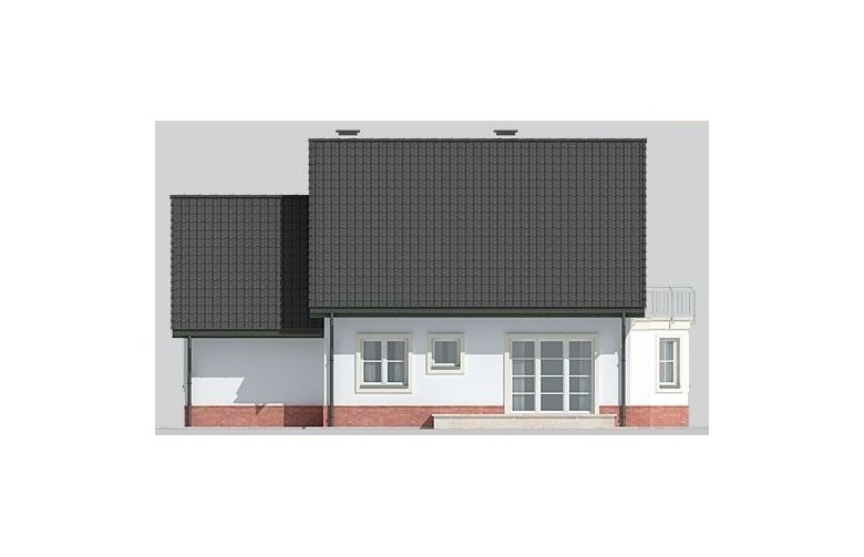 Projekt domu jednorodzinnego LK&630 - elewacja 3