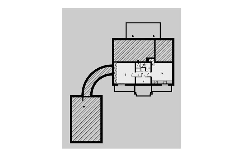 Projekt domu jednorodzinnego LK&618 - piwnica