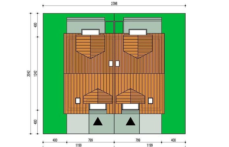 Projekt domu bliźniaczego Malwina bl - Usytuowanie