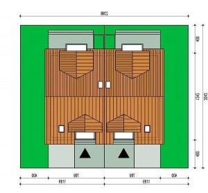 Usytuowanie budynku Malwina bl w wersji lustrzanej