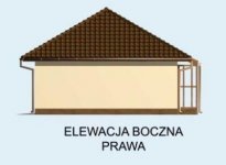 Elewacja projektu G79 garaż dwustanowiskowy - 4