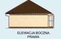 Projekt garażu G79 garaż dwustanowiskowy - elewacja 4