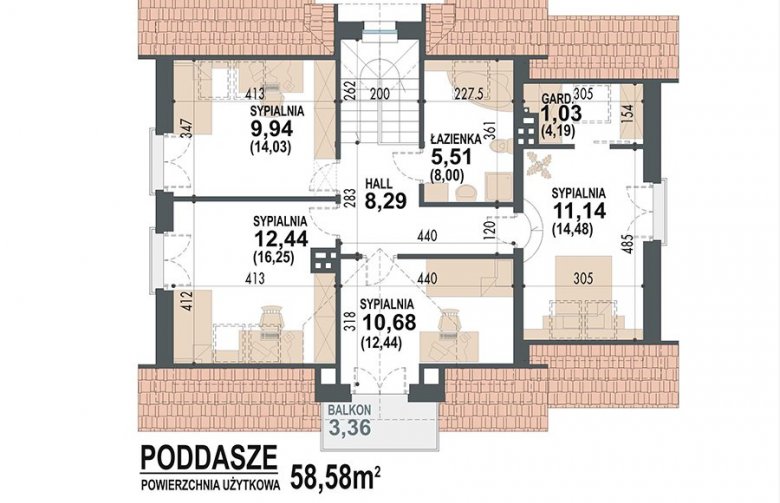 Projekt domu jednorodzinnego Koralgol K II - 