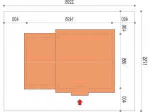 Usytuowanie budynku Koralgol II 2G w wersji lustrzanej