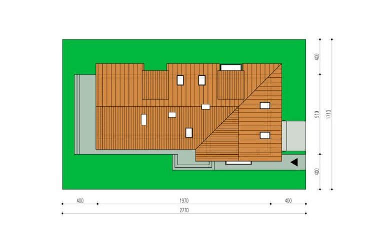 Projekt domu jednorodzinnego Oliwia - Usytuowanie