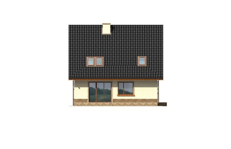 Projekt domu jednorodzinnego Sara - elewacja 1