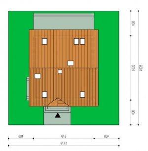 Usytuowanie budynku Sara w wersji lustrzanej