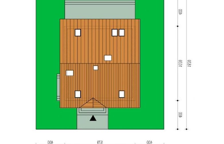 Projekt domu jednorodzinnego Sara - Usytuowanie - wersja lustrzana