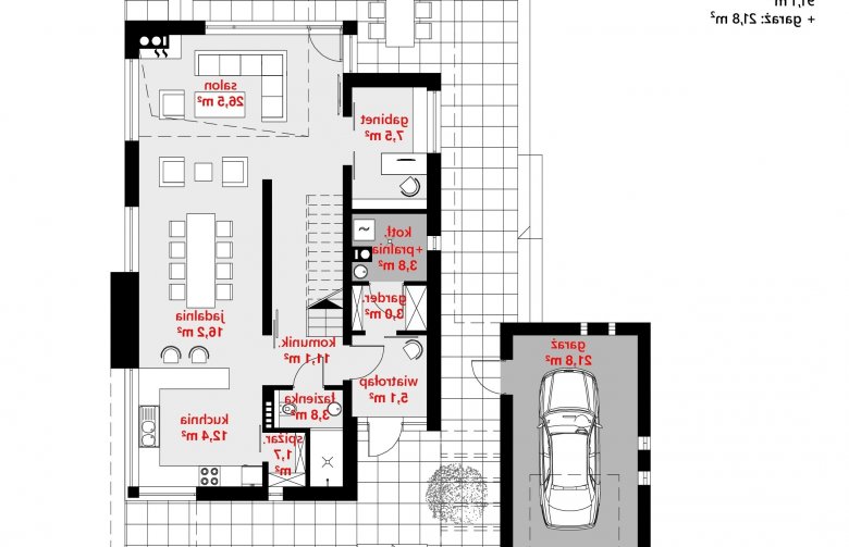 Projekt domu z poddaszem HomeKoncept 2 - 