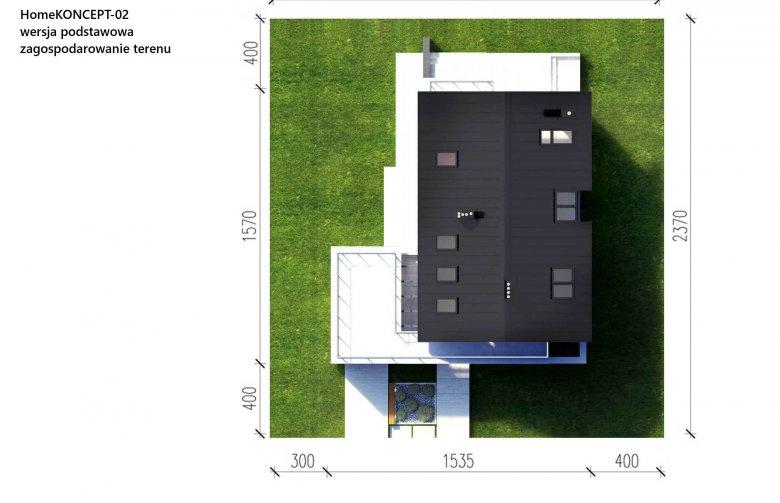 Projekt domu z poddaszem HomeKoncept 2 - Usytuowanie