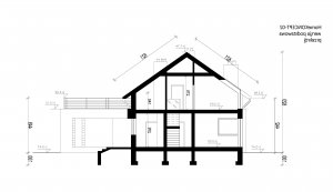 Przekrój projektu HomeKoncept 2 w wersji lustrzanej