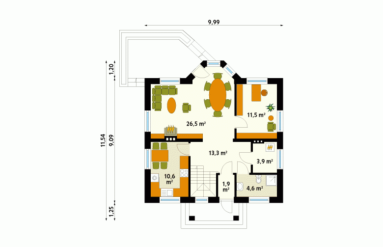 Projekt domu wielorodzinnego Echo - 