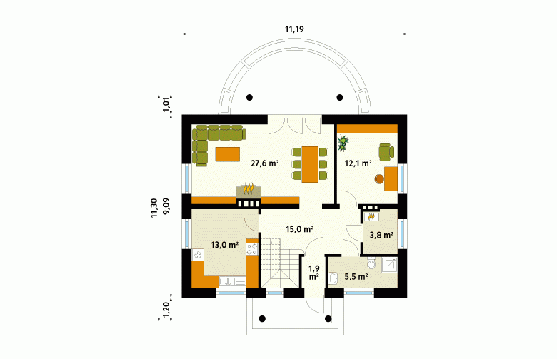 Projekt domu wielorodzinnego Eko - 