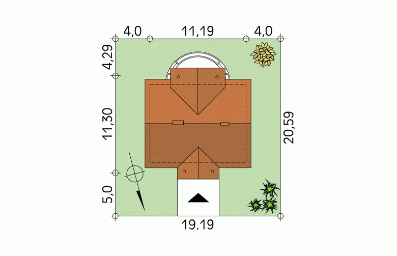 Projekt domu wielorodzinnego Eko - Usytuowanie