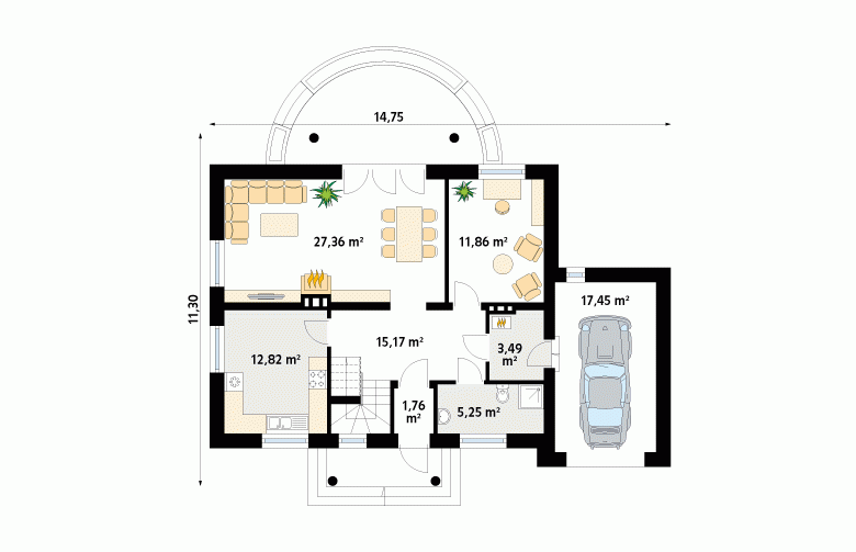 Projekt domu wielorodzinnego Eko 2 - 