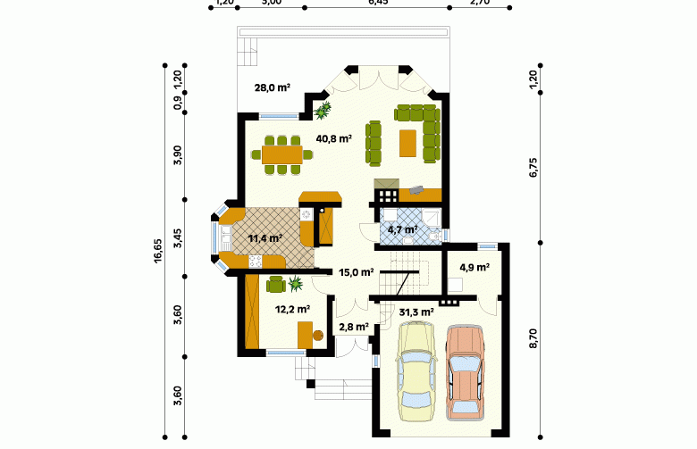 Projekt domu wielorodzinnego Forte 3 - 