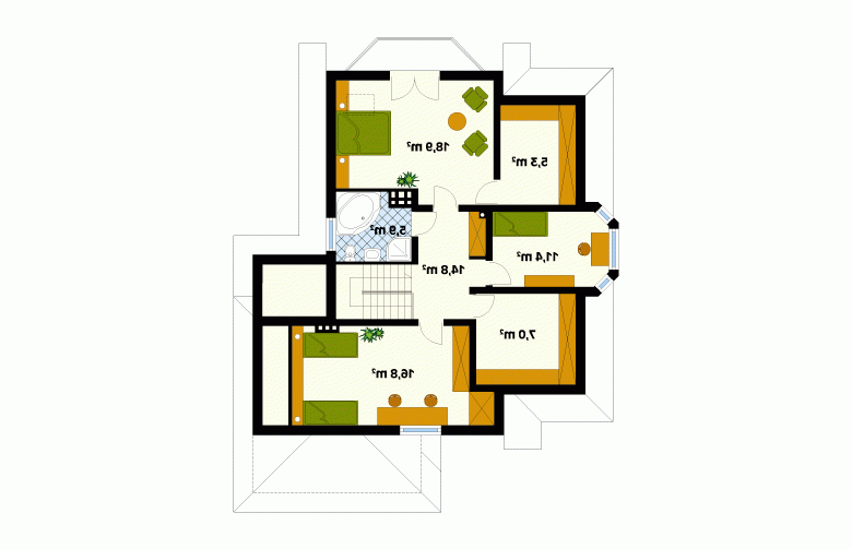 Projekt domu wielorodzinnego Forte 3 - 