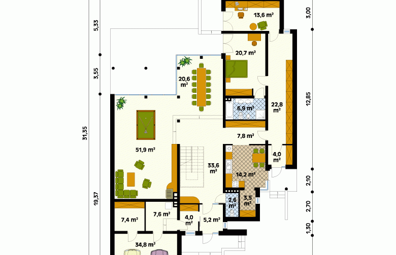 Projekt domu szkieletowego Freya - 