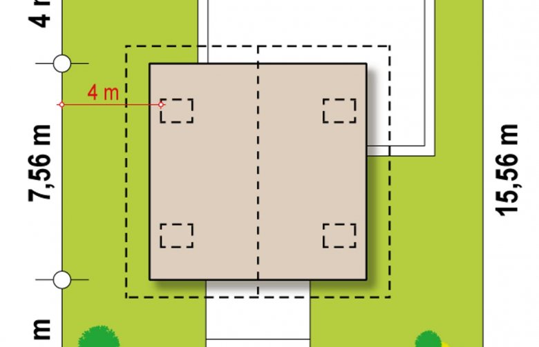 Projekt domu jednorodzinnego Z264 - Usytuowanie